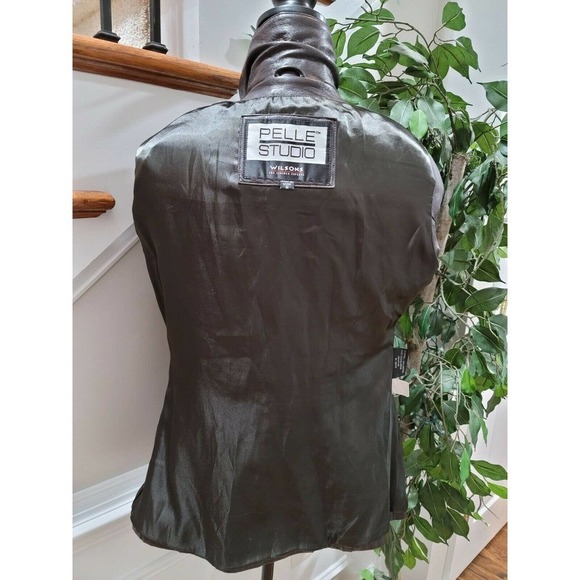 Pelle Studio Women's Black 100% Nylon Long Sleeve Buttons Style Casual Jacket S - Picture 7 of 12